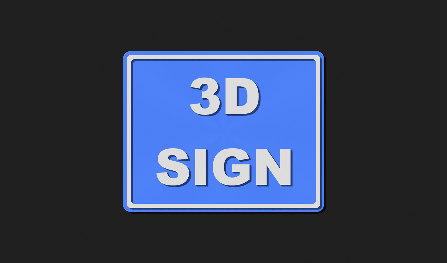 Large 3D Custom Sign