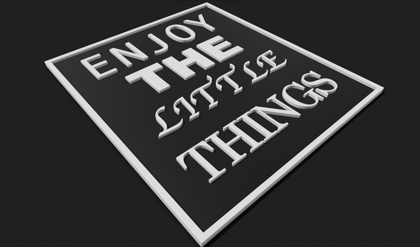 Enjoy the Little Things Decoration Plaque