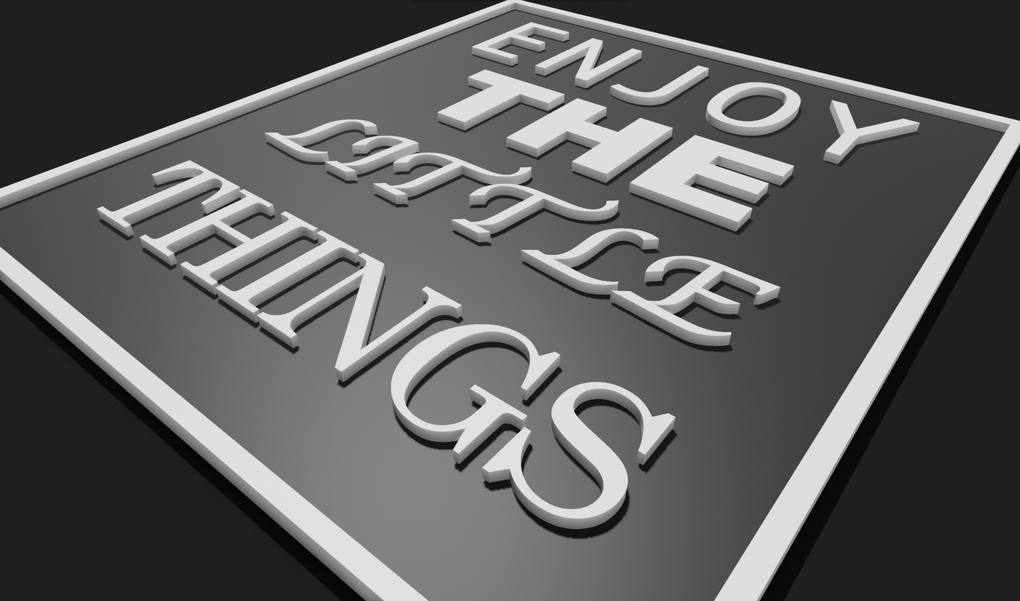 Enjoy the Little Things Decoration Plaque