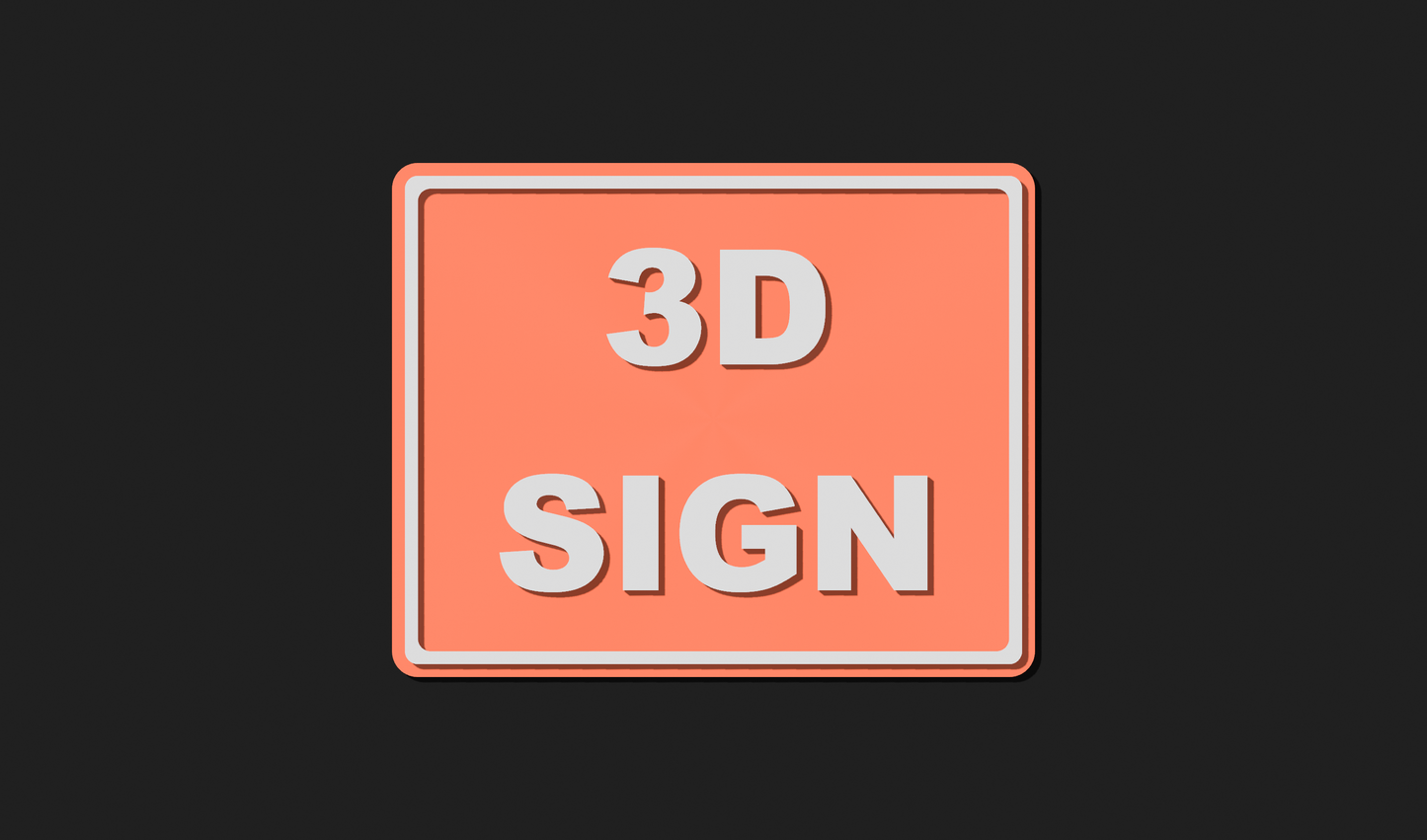 Large 3D Custom Sign
