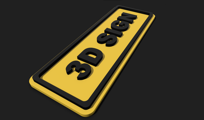 Small 3D Custom Sign