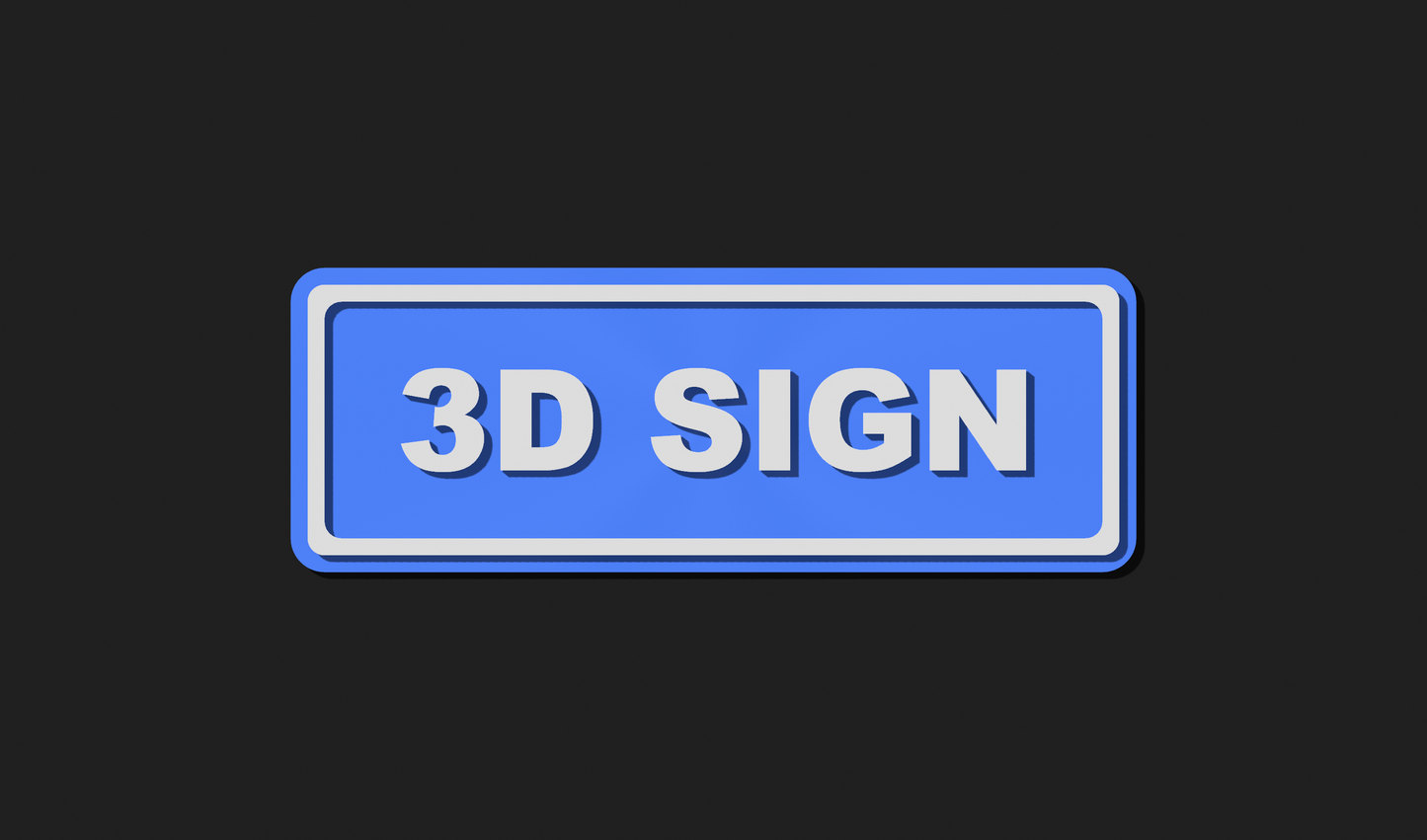 Small 3D Custom Sign