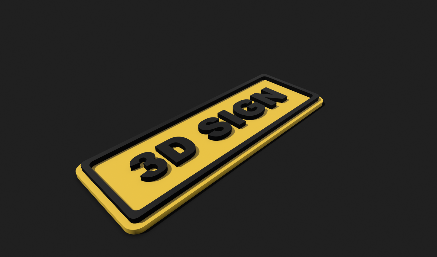 Small 3D Custom Sign
