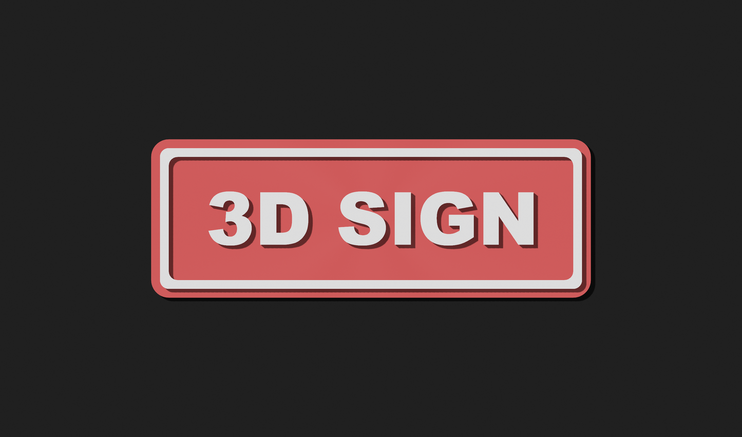 Small 3D Custom Sign