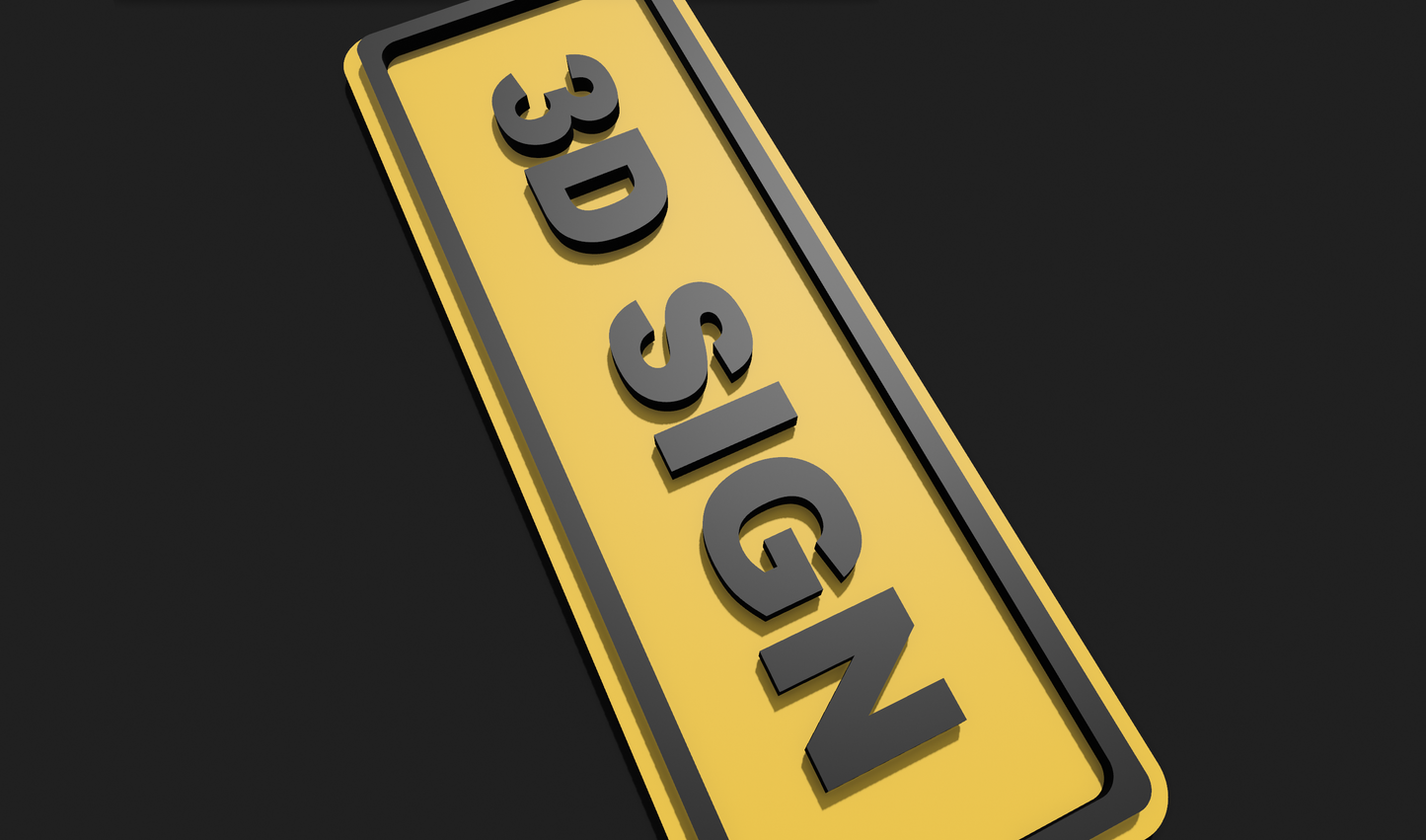 Small 3D Custom Sign