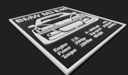 BMW M3 E46 Car Plaque