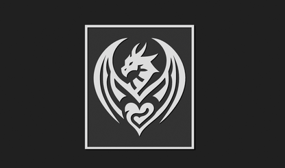 Dragon Heart Decoration Plaque