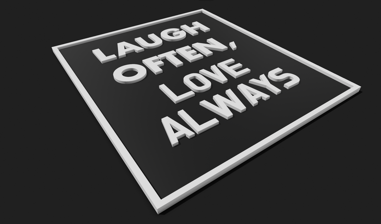 Laugh Often, Love Always Decoration Plaque