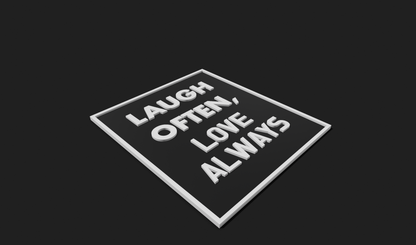 Laugh Often, Love Always Decoration Plaque