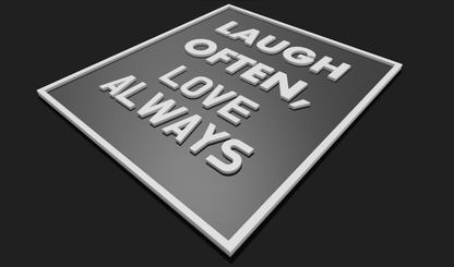 Laugh Often, Love Always Decoration Plaque