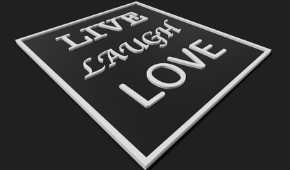 Live Laugh Love Decoration Plaque