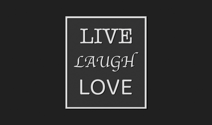 Live Laugh Love Decoration Plaque