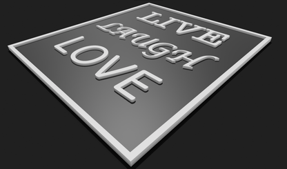 Live Laugh Love Decoration Plaque