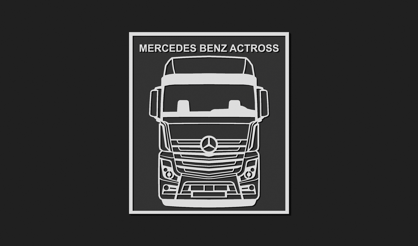 Mercedes Benz Actross Lorry Plaque