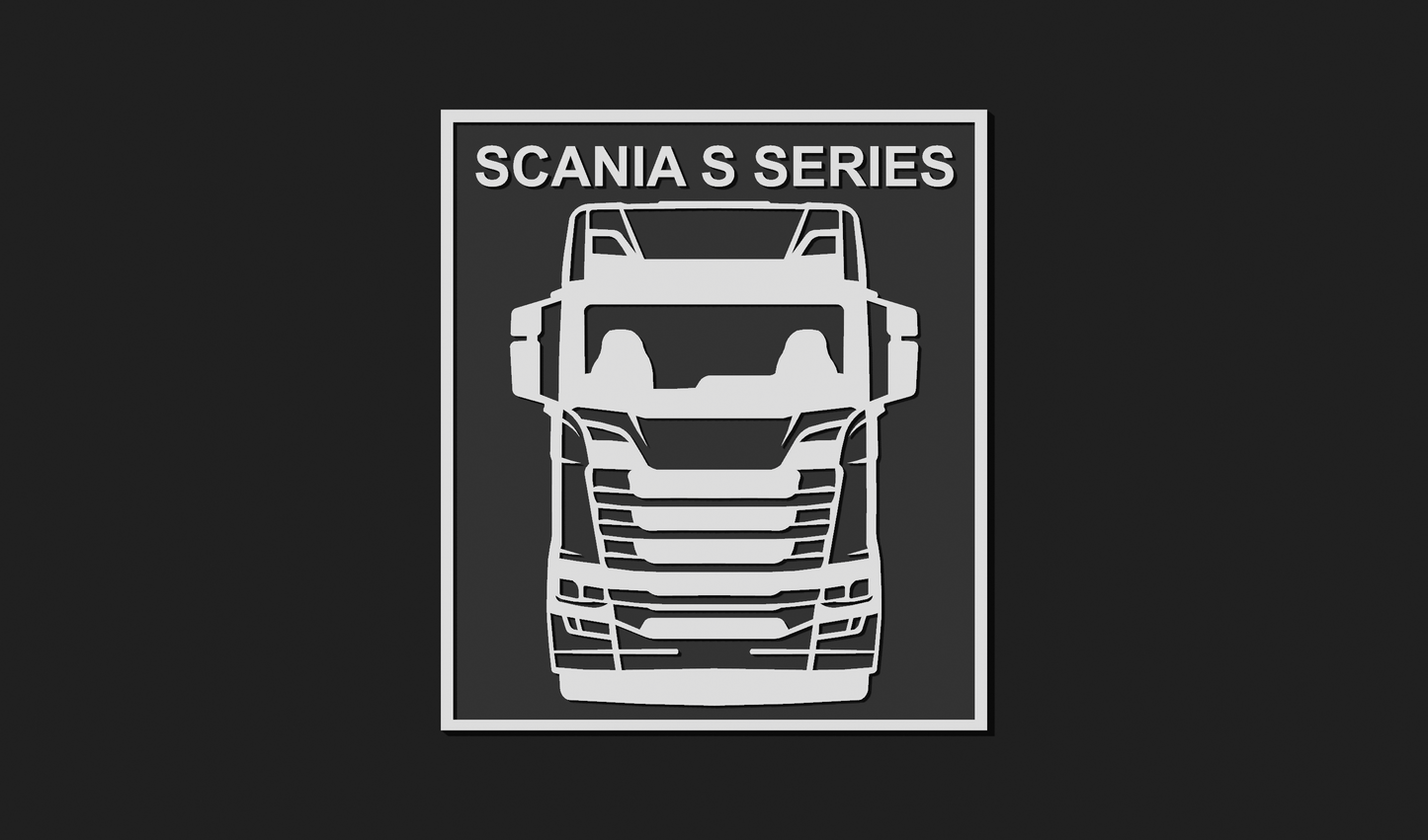 Scania S Series Lorry Plaque