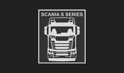 Scania S Series Lorry Plaque