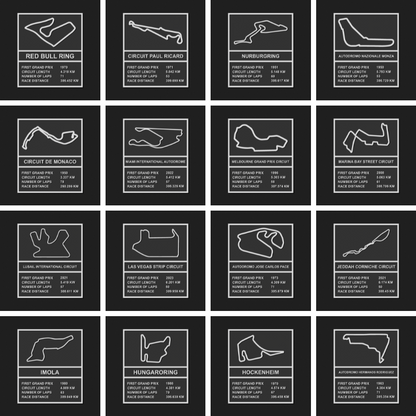 F1 Track Plaques Bundle Collection