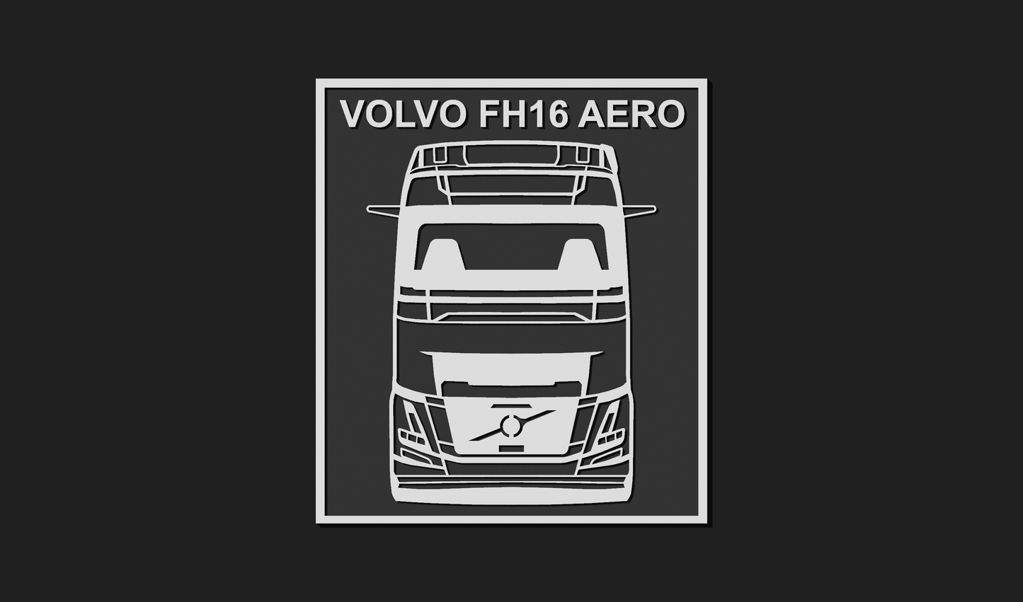 Volvo FH16 Aero Lorry Plaque