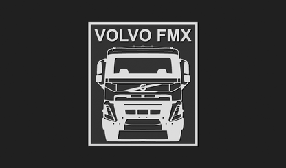 Volvo FMX Lorry Plaque