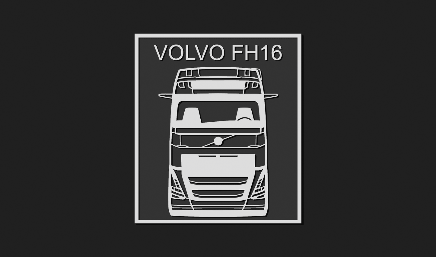 Volvo FH16 Lorry Plaque