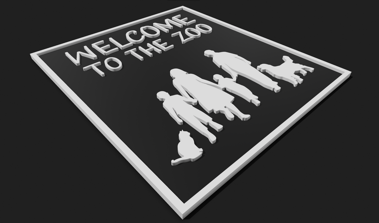 Welcome to the Zoo Decoration Plaque