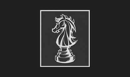 Chess Piece Wall Art Plaque