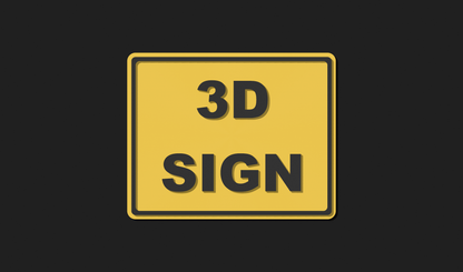 Large 3D Custom Sign