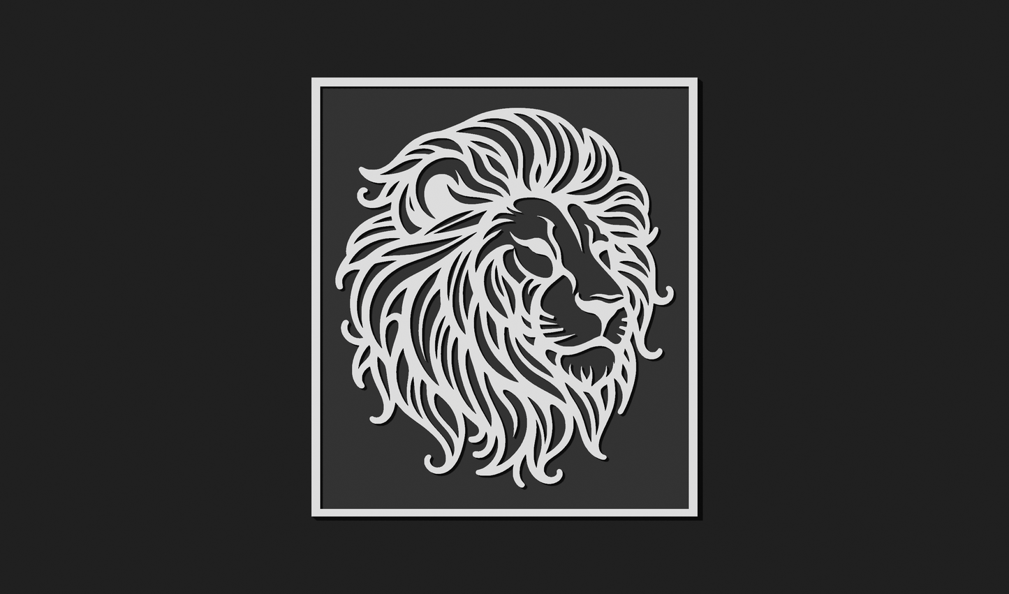 Lion Wall Art Plaque