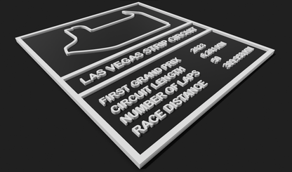 Las Vegas Strip F1 Circuit Plaque